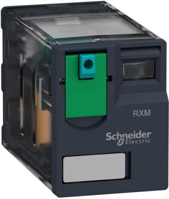 Schneider Electric Miniature Plug-in relay, Zelio RXM 4 C/O 24 V DC 6A. range of product: Zelio Relay - series name: Miniature - product or component type: plug-in relay - device short name: RXM - contacts type and composition: 4 C/O - status LED: without - control typ RXM4AB1BD | Elektrika.lv