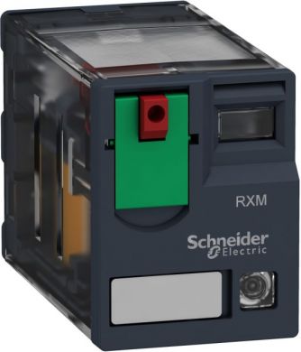 Schneider Electric Miniature Plug-in relay, Zelio RXM 4 C/O 24 V AC 6A with LED. range of product: Zelio Relay - series name: Miniature - product or component type: plug-in relay - device short name: RXM - contacts type and composition: 4 C/O - status LED: with - contr RXM4AB2B7 | Elektrika.lv