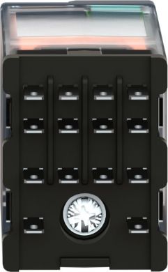 Schneider Electric miniature plug in relay, Harmony Electromechanical Relays, 3A, 4CO, with LED, lockable test but to n RXM4GB2BD | Elektrika.lv