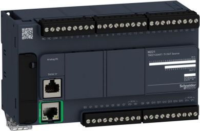 Schneider Electric Controller M221 40 IO transistor PNP Ethernet compact. range of product: Modicon M221 - product or component type: logic controller. TM221CE40T | Elektrika.lv