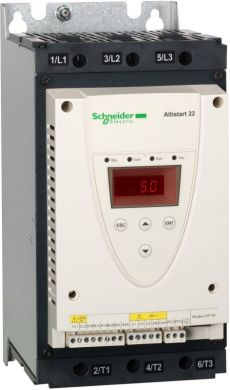Schneider Electric Soft starter-ATS22-control 220V-power 230V(15kW)/400...440V(30kW). range of product: Altistart 22 - product or component type: soft starter - product destination: asynchronous motors - product specific application: severe and standard applications - ATS22D62Q | Elektrika.lv