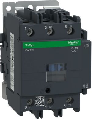 Schneider Electric TeSys D contactor, 3p(3 NO), AC-3, <= 440 V 95A, 230 V AC 50/60 Hz coil. range: TeSys - product or component type: contactor - device short name: LC1D - contactor application: motor control, resistive load - utilisation category: AC-1, AC-3 - poles d LC1D95P7 | Elektrika.lv