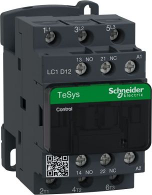 Schneider Electric TeSys D contactor - 3P(3 NO) - AC-3 - <= 440 V 12 A - 230 V AC coil LC1D12P7 | Elektrika.lv