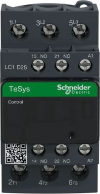 Schneider Electric TeSys D contactor - 3P(3 NO) - AC-3 - <= 440 V 25 A - 230 V AC coil LC1D25P7 | Elektrika.lv