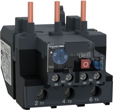 Schneider Electric TeSys D thermal overload relays, 63...80A, class 10A. range: TeSys - product or component type: differential thermal overload relay - device short name: LRD - relay application: motor protection - product compatibility: LC1D80, LC1D95 - network type: LRD3363 | Elektrika.lv