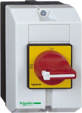 Schneider Electric Enclosed switch disconnector,TeSys Control,for ON/emergency stop,10A,IP65,with ground plate VCF02GEGP | Elektrika.lv