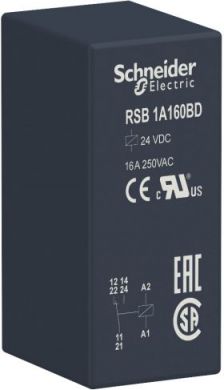 Schneider Electric Relejs 1C/O 16A 24VDC  RSB1A160BD RSB1A160BD | Elektrika.lv