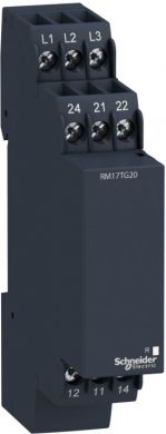 Schneider Electric Phase control relay RM17-T, range 183..484 V AC. range of product: Zelio Control - product or component type: modular measurement and control relays - relay type: control relay - product specific application: for 3-phase supply - relay name: RM17TG - RM17TG20 | Elektrika.lv