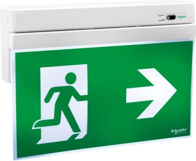 Schneider Electric Emergency exit sign, Exiway Smartexit Dicube, addressable, maintained, 26 m, 1 h 30 m OVA48604 | Elektrika.lv