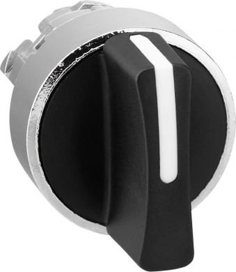 Schneider Electric Head for selector switch, Harmony XB4, metal, black, 22mm, 3 positions, spring return from left to c ZB4BD7 | Elektrika.lv