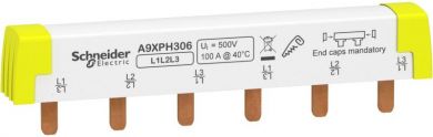 Schneider Electric Acti9 - comb busbar - 3L - 18 mm pitch - 6 modules - 100A A9XPH306 | Elektrika.lv