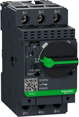 Schneider Electric Motora automats 0.06 kW 0.16..0.25 A 2.4 A GV2P02 | Elektrika.lv
