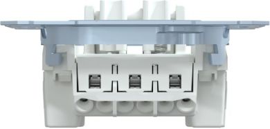 Schneider Electric 2 Switch + push-button, Merten inserts, 1-pole 2-way, 10AX, screwless terminals, IP20, MTN3128-0000 | Elektrika.lv