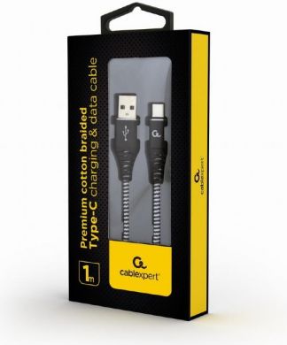 Gembird CABLE USB-C TO USB2 1M BLK/WHT/CC-USB2B-AMCM-1M-BW GEMBIRD CC-USB2B-AMCM-1M-BW | Elektrika.lv