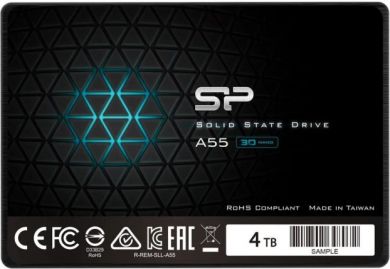Silicon Power SILICON POWER 4TB A55 SATA III 6Gb/s INTERNAL SOLID STATE DRIVE | Silicon Power | Ace | A55 | 4000 GB | SSD form factor 2.5" | SSD interface SATA III | Read speed 500 MB/s | Write speed 450 MB/s SP004TBSS3A55S25