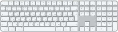 Apple Magic Keyboard with Touch ID and Numeric Keypad for Mac computers with Apple silicon - Russian Apple MK2C3RS/A | Elektrika.lv