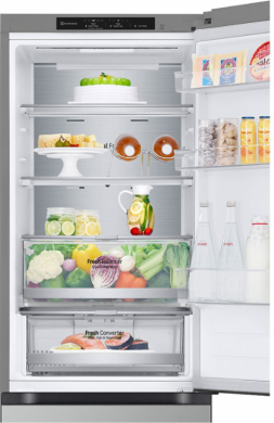 LG LG | GBV7180CPY | Refrigerator | Energy efficiency class C | Free standing | Combi | Height 186 cm | No Frost system | Fridge net capacity 234 L | Freezer net capacity 110 L | Display | 35 dB | Silver GBV7180CPY