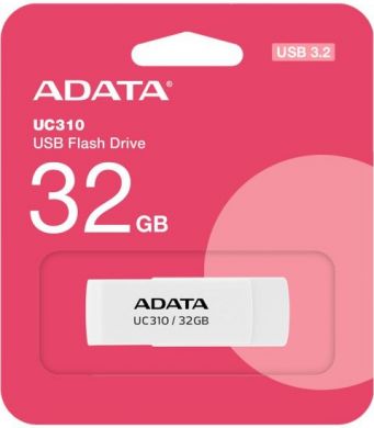Adata ADATA | USB Flash Drive | UC310 | 32 GB | USB 3.2 Gen1 | White UC310-32G-RWH