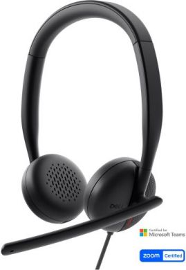 Dell Dell | Headset | WH3024 | Built-in microphone | USB-C, USB-A | Black 520-BBDH