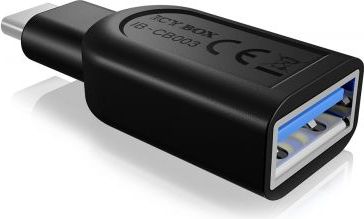 Raidsonic Raidsonic ICY BOX Adapter for USB 3.0 Type-C plug to USB 3.0 Type-A interface Black IB-CB003 | Elektrika.lv
