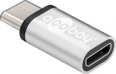 Goobay USB-C to USB 2.0 Micro-B adapteris 56636 USB Type-C, USB 2.0 Micro female (Type B), pelēks 56636 | Elektrika.lv