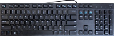 Dell Dell | Black | KB216 | Multimedia | Wired | US | Black | Lithuanian | Numeric keypad 580-ADHY_LT