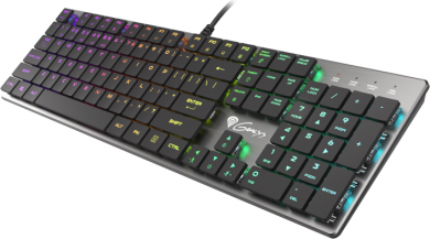 Genesis THOR 420 RGB ENG Wired gaming keyboard, USB Type-A, Silver NKG-1587 | Elektrika.lv