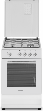 SIMFER Simfer | Cooker | 4401SGRBB | Hob type Gas | Oven type Gas | White | Width 50 cm | Depth 55 cm | 49 L 4401SGRBB