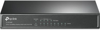 Tp-Link TL-SF1008P, 10/100 Mbps (RJ-45)x8, 4xPoE, Tikla komutators (switch) TL-SF1008P | Elektrika.lv