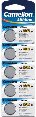 Camelion Baterijas CR2032-BP5 CR2032, Lithium, 5 gab. 13005032 | Elektrika.lv