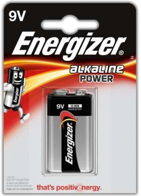 Energizer  Battery 9V/6LR61, Alkaline Power, 1 pc(s) 1085 | Elektrika.lv