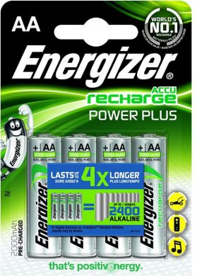 Energizer  Baterijas uzlādējama  AA/HR6, 2000 mAh, Accu Power Plus Ni-MH, 4 gab. 1690 | Elektrika.lv
