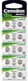 Camelion Baterijas AG10, Alkaline Buttoncell, 10 gab. 12051010 | Elektrika.lv