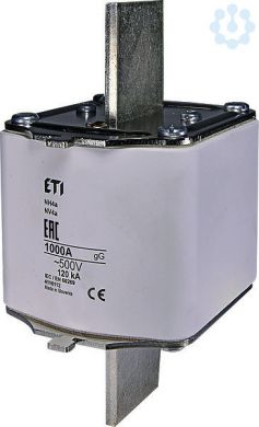 ETI NH4a gG 1000A/500V Drošinātājs 1000A, 120kA 004116112 | Elektrika.lv