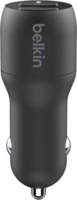 Belkin Belkin | BOOST CHARGE | Dual USB-A Car Charger 24W + USB-A to Lightning Cable CCD001BT1MBK