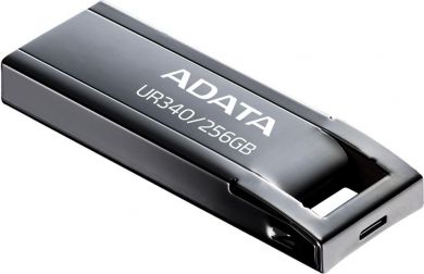 Adata MEMORY DRIVE FLASH USB3.2 256G/BLACK AROY-UR340-256GBK ADATA AROY-UR340-256GBK | Elektrika.lv