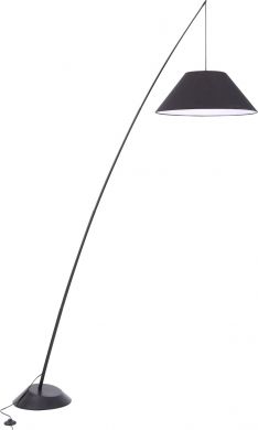 MAYTONI Floor Lamp Campanula 1 X E27 (60W) black asphalt, black material Z002FL-01B | Elektrika.lv