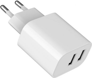 Gembird CHARGER USB UNIVERSAL WHITE/2P TA-UC-2A12-01 GEMBIRD TA-UC-2A12-01 | Elektrika.lv