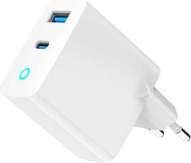 Gembird CHARGER USB 65W 2PORT/TA-UC-PDQC65L-W-01 GEMBIRD TA-UC-PDQC65L-W-01 | Elektrika.lv