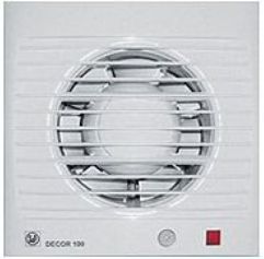 S&P Gaisa ventilators Decor 100 CH ar sensoru un laika releju 0201006 | Elektrika.lv
