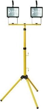 No Brand Floodlight with tripod 2x500W 0207-1 black/yellow APAPRO02 | Elektrika.lv