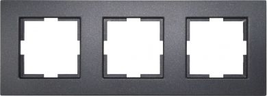 VIKO by Panasonic 3-местная рамка черная Novella 92180653 | Elektrika.lv