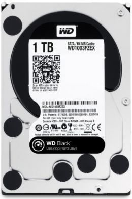 Western Digital HDD WESTERN DIGITAL Black 1TB SATA 3.0 64 MB 7200 rpm 3,5" WD1003FZEX WD1003FZEX | Elektrika.lv