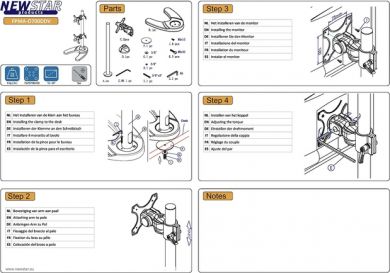 Neomounts TV SET ACC DESK MOUNT BLACK/10-24" FPMA-D700DDV NEOMOUNTS FPMA-D700DDV | Elektrika.lv