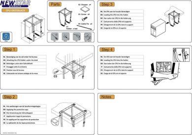 Neomounts NewStar desktop computer holder, black CPU-D025BLACK | Elektrika.lv