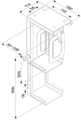 Neomounts PC ACC DESK MOUNT 10KG/CPU-D075BLACK NEOMOUNTS CPU-D075BLACK | Elektrika.lv