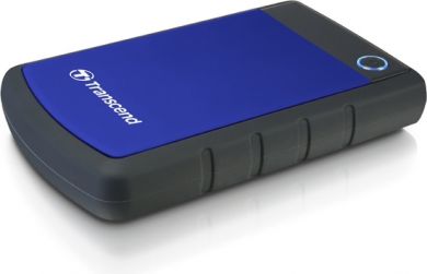TRANSCEND External HDD StoreJet, 2TB, USB 3.0, Blue TS2TSJ25H3B | Elektrika.lv