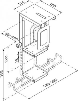 Neomounts PC ACC DESK MOUNT 10KG/CPU-D075BLACK/LK NEOMOUNTS CPU-D075BLACK/LK | Elektrika.lv