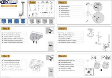 Neomounts TV SET ACC CEILING MOUNT 10-40/FPMA-C060BLACK NEOMOUNTS FPMA-C060BLACK | Elektrika.lv