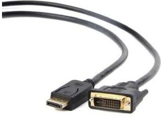 Gembird DisplayPort-DVI cable, 1m CC-DPM-DVIM-1M | Elektrika.lv